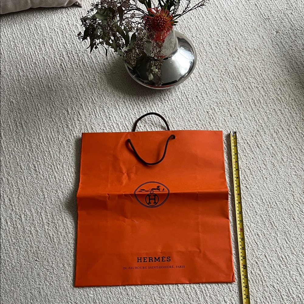 Hermès big Orange Shopping Bag (folded)